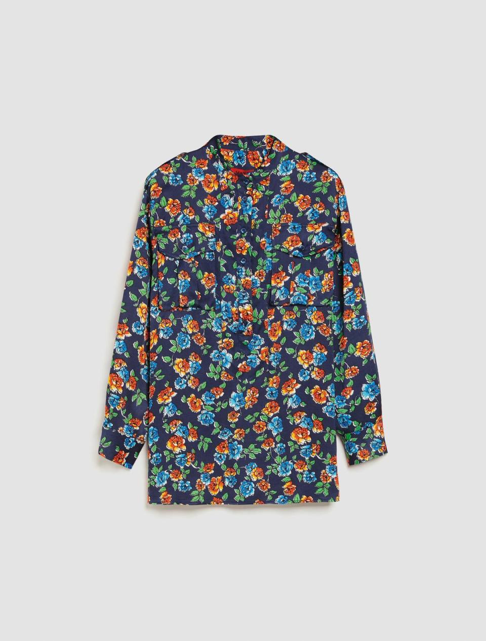 西里玫瑰寬版工裝襯衫 NT$14,600 （Max & Co.提供） 