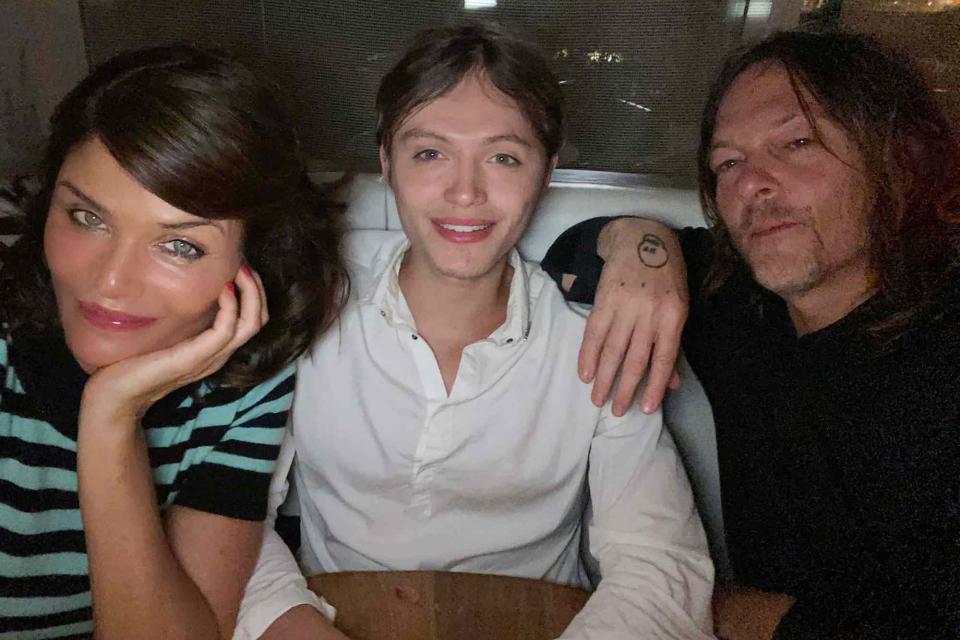 Helena Christensen and Norman Reedus Celebrate Son Mingus' Graduation ...