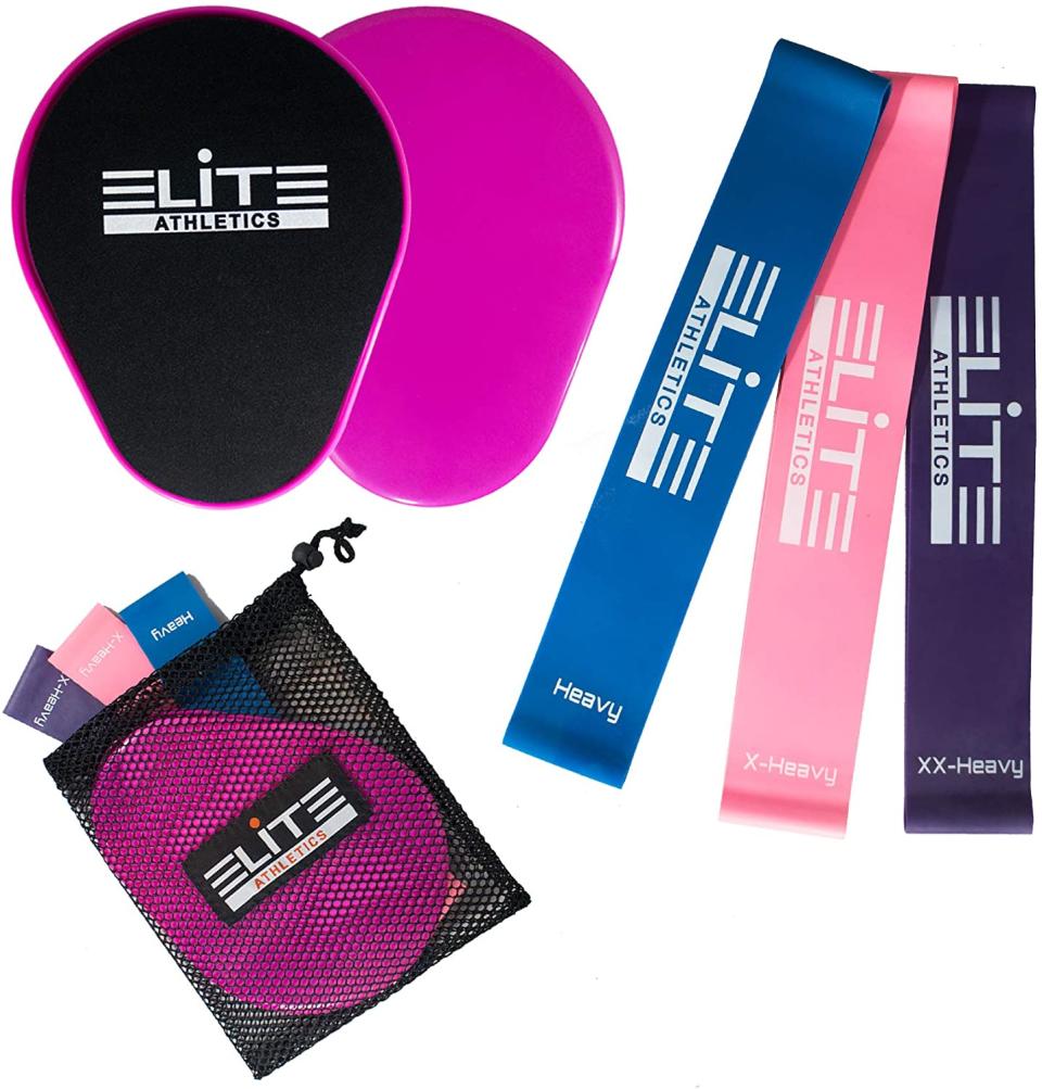 Elite Supplies Gliding Discs and Resistance Bands 