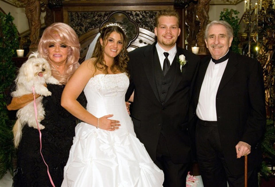 This image provided by Brittany Koper shows, from left, Janice Crouch, Brittany Koper, Michael Koper, and Paul Crouch Sr., in an undated photo. Televangelists Paul and Jan Crouch have faced plenty of mountains building their religious broadcast empire _ among them allegations of a homosexual tryst and a prolonged battle with the FCC _ but the most recent attack on the founders of Trinity Broadcasting Network comes from their own flesh and blood. Their granddaughter, Brittany Koper, recently filed court papers that include allegations of $50 million in financial shenanigans at the world's largest Christian broadcasting network. (AP Photo/Brittany Koper)