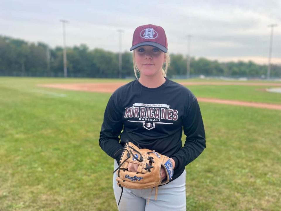 17-year-old Avery Smith from Springhill, N.S., is currently studying kinesiology at Holland College.  (Sheehan Desjardins/CBC News - image credit)