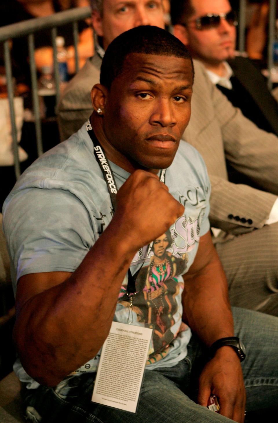 Kevin Randleman at a Strikeforce mixed martial arts event on Saturday, April 11, 2009, in San Jose, Calif.