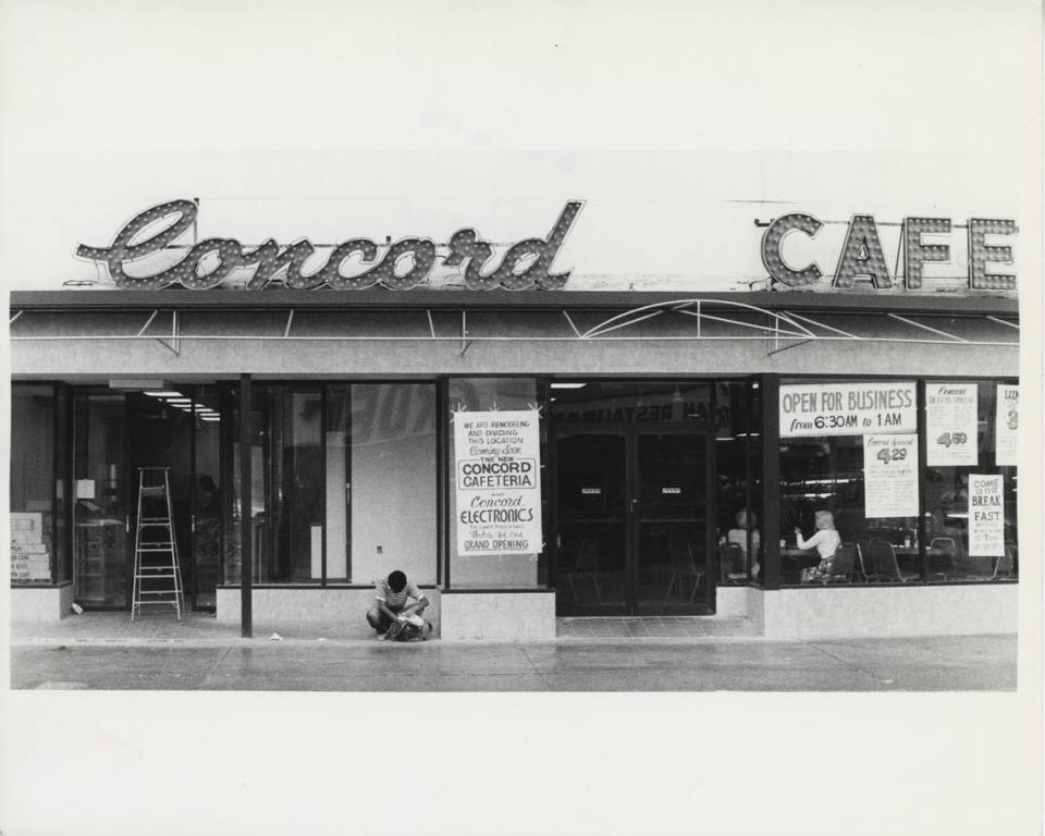 In 1983, the exterior of the Concord Cafeteria in South Beach. Battle Vaughan/Miami Herald File