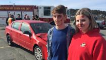 High school lesson: Mock crash highlights dangers of driving stoned