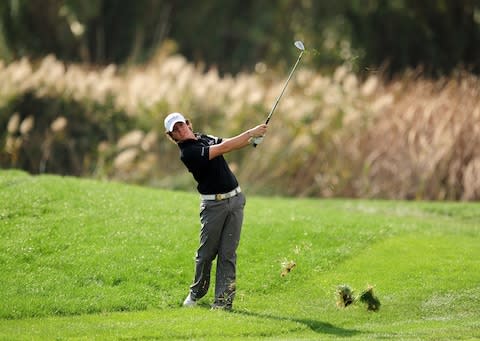 Rory McIlroy at the Portuguese Masters in Vilamoura - Credit: Getty