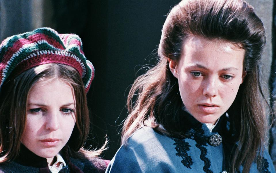 Agutter starring with Sally Thomsett in The Railway Children