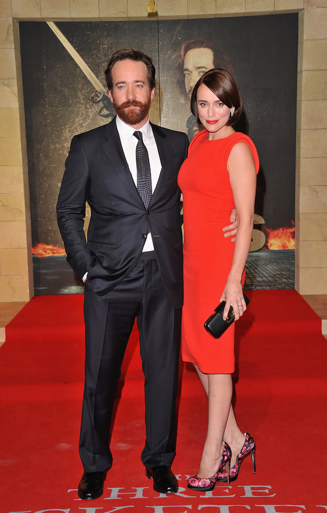 The Three Musketeers UK Premiere 2011 Mathew Macfadyen Keeley Hawes