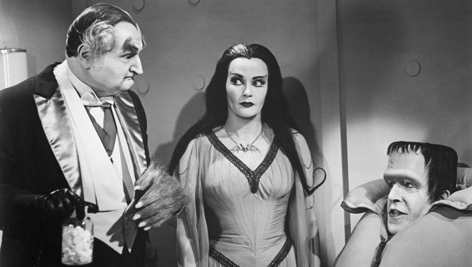 Grandpa, Lily and Herman Munster in 1964 to 1966's The Munsters