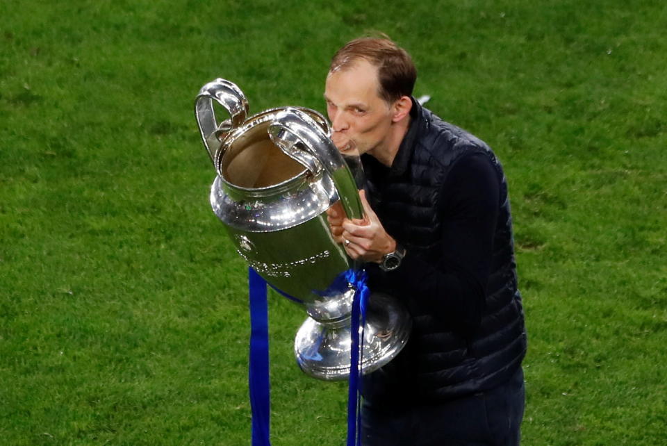 Thomas Tuchel am Ziel seiner Träume. Nachdem er 2021 mit Chelsea die Champions League gewann, soll er den Erfolg nun mit dem FCB wiederholen. (Bild: Pool via REUTERS/Susana Vera)