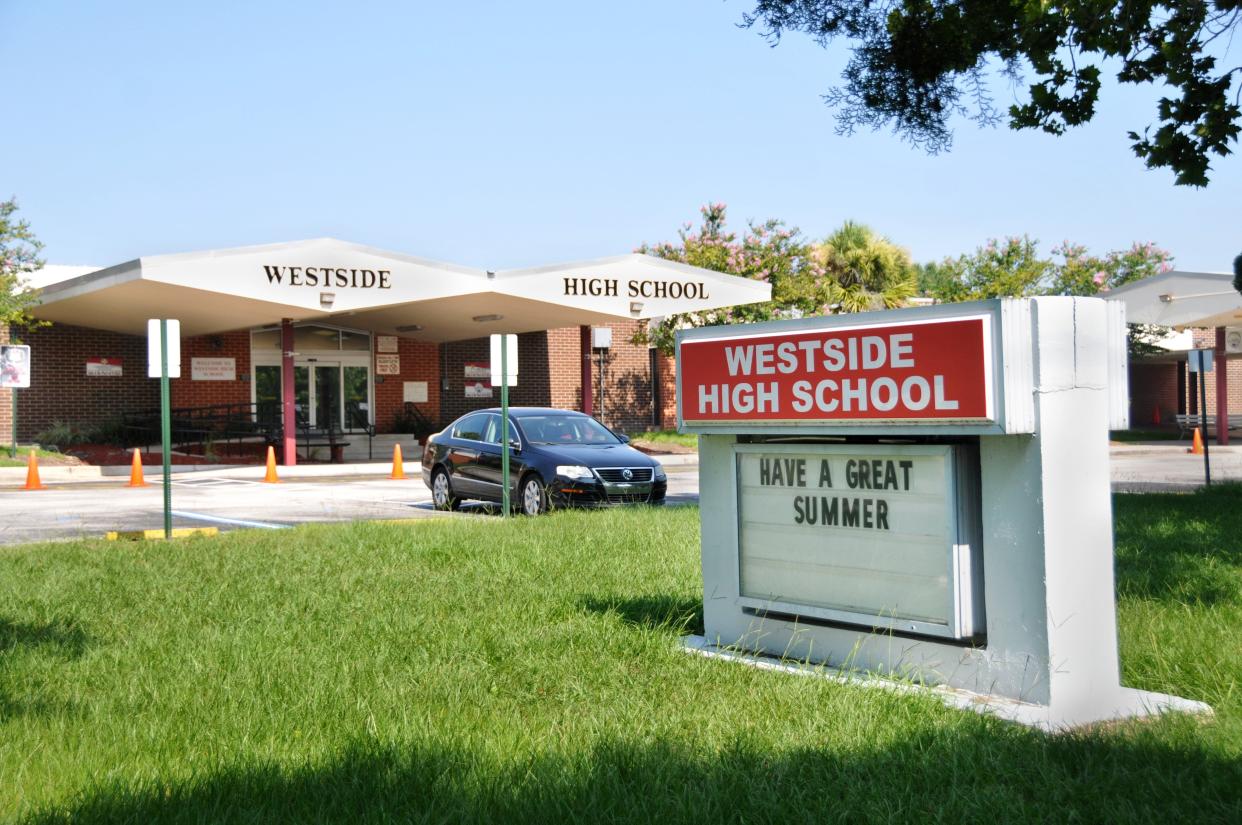 Westside High School, shown in a photo from 2015, is among schools that administrators have suggested closing as part of an overhaul of the school district's master facilities plan.