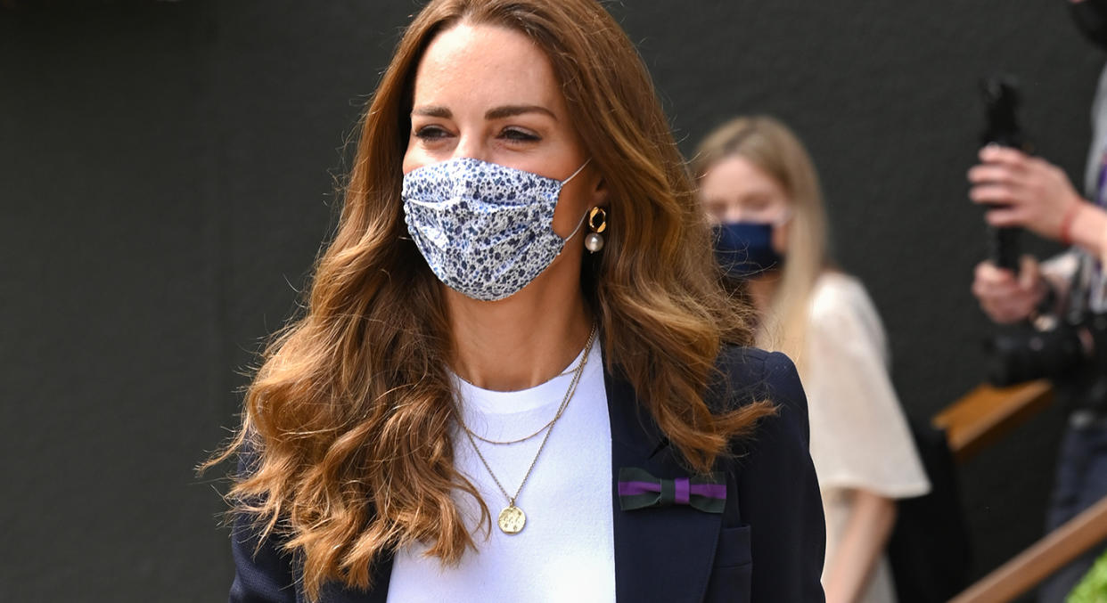 The Duchess of Cambridge arrived at Wimbledon on Friday. (Getty Images)