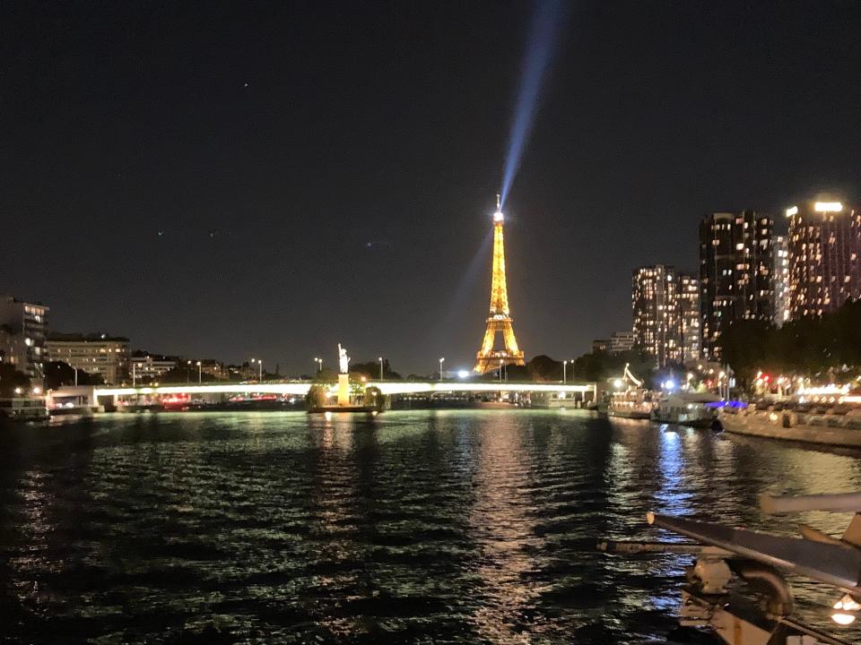 The Eiffel Tower at night from our trip to Paris this fall.