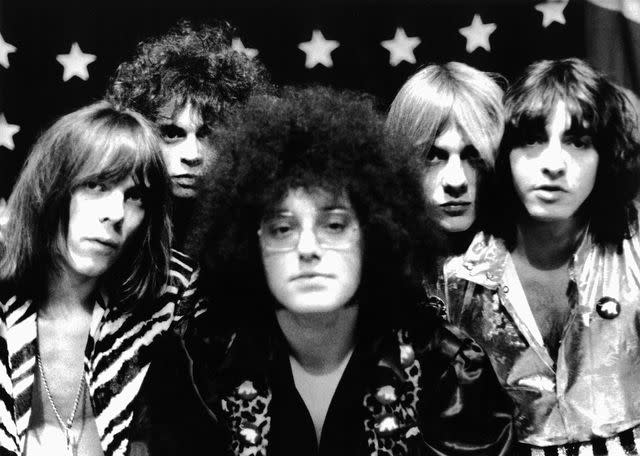 <p>Leni Sinclair/Michael Ochs Archive/Getty</p> From left: Fred "Sonic" Smith, Wayne Kramer, Rob Tyner, Wayne Kramer, Dennis "Machine Gun" Thompson and Michael Davis of MC5