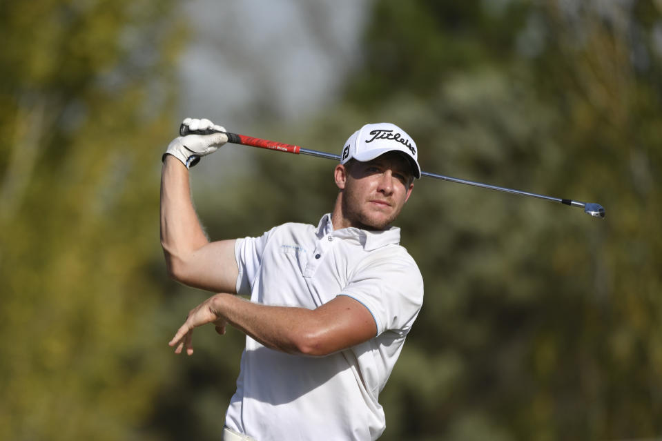 Victor Lange informed the PGA Tour that he has tested positive for COVID-19. ( Enrique Berardi/PGA TOUR)