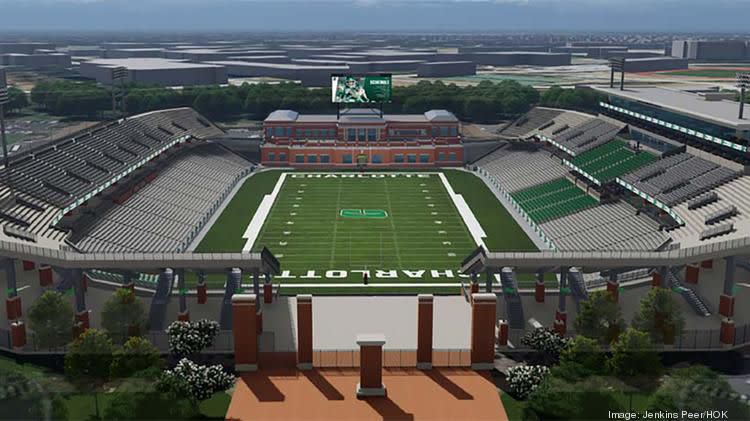 The UNC Charlotte expansion of Jerry Richardson Stadium will be done in two phases. The finished project will take seating capacity to 30,680 at a total cost of $81.3 million.