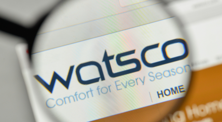 Watsco (WSO) logo on the website homepage.