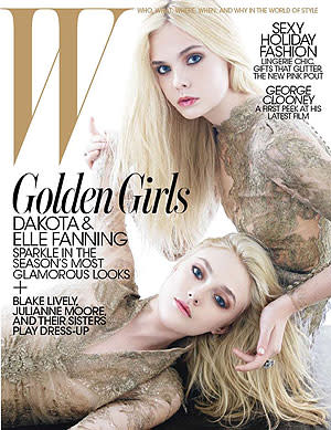 The sisters on the cover of W. Mario Sorrenti 