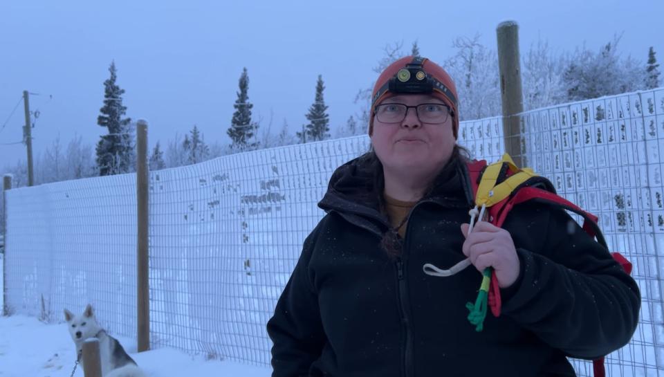 Rhonda Kotelko is a first time entrant in the Yukon Quest. She says it's "by far, not an ideal year to start training." 