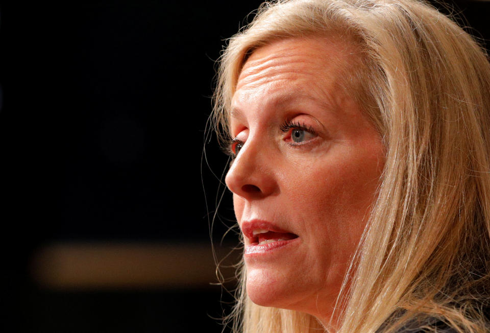 Federal Reserve Board Governor Lael Brainard speaks at the John F. Kennedy School of Government at Harvard University in Cambridge, Massachusetts, U.S., March 1, 2017. REUTERS/Brian Snyder