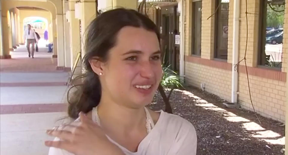 The 20-year-old Mandurah nurse was bashed and had her car stolen. Source: 7 News