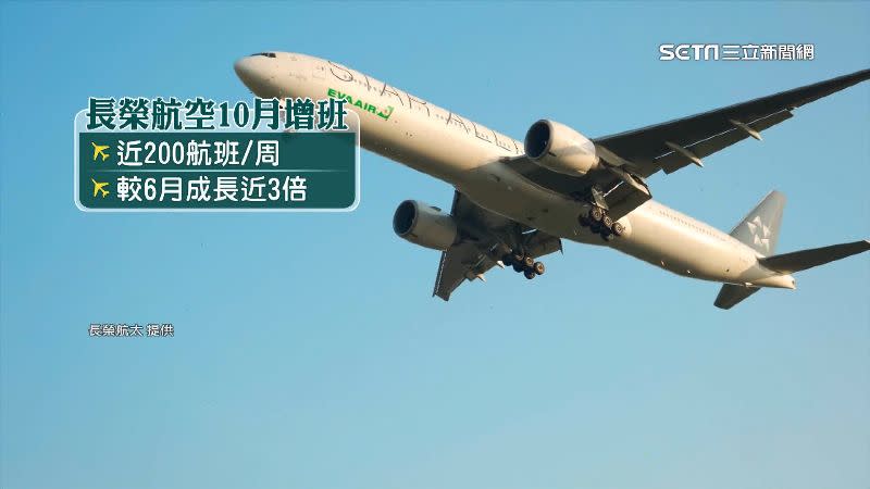 長榮航空預計10月每週可以飛航近200航班。（圖／長榮航太提供）