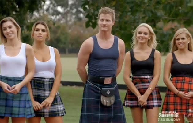 Kilts for all! Source: Network Ten