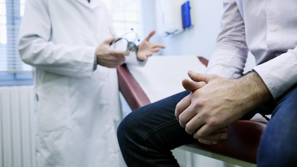 Man sitting in a doctors office