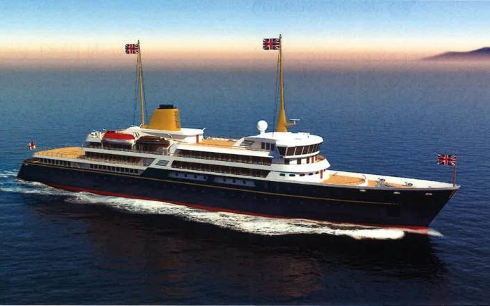 An artist's impression of a new national flagship, the successor to the Royal Yacht Britannia - 10 Downing Street