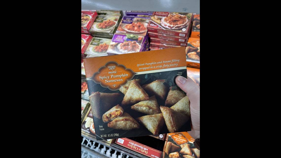 Mini Spicy Pumpkin Samosas at Trader Joe’s on Wednesday, Sept. 28, at 2410 James St., Bellingham.