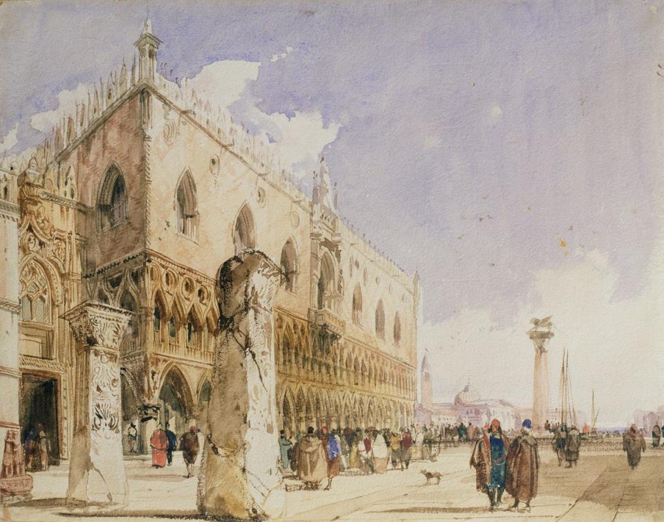 Richard Parkes Bonington, Venice_ The Piazzetta, c. 1826-27 (The Trustees of the Wallace Collection)