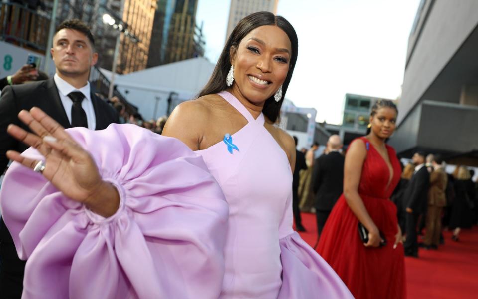 Angela Bassett on the Baftas 2023 red carpet - Iona Wolff/BAFTA via Getty