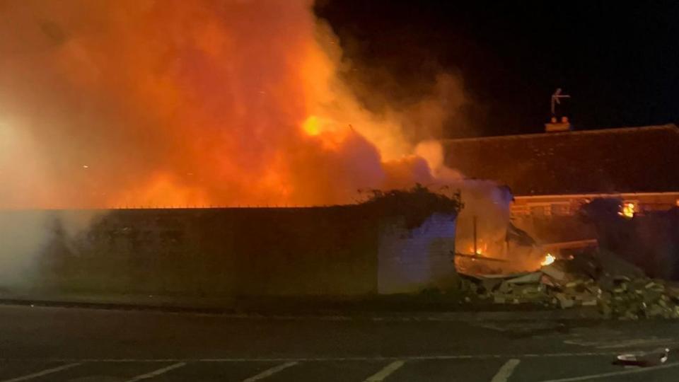 House on fire in Cheltenham