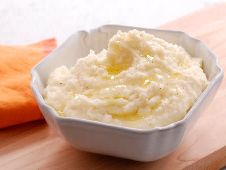 <strong>Get the <a href="http://www.huffingtonpost.com/2011/10/27/creamy-horseradish-mashed_n_1055090.html">Creamy Horseradish Mashed Potatoes</a> recipe</strong>  Nearly every person we asked about comfort foods said mashed potatoes first. Hard to argue with.