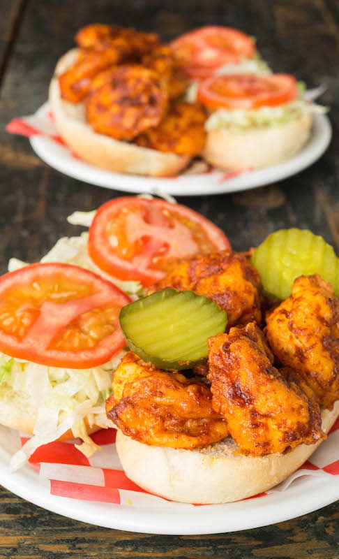 <p>Cooking with Janica</p><p>Our favorite Southern foods fuse together in this recipe to create the perfect spicy & savory sandwich.</p><p><strong>Get the recipe: <a href="https://cookingwithjanica.com/nashville-hot-shrimp-po-boy-recipe/" rel="nofollow noopener" target="_blank" data-ylk="slk:Hot Shrimp Po Boys;elm:context_link;itc:0;sec:content-canvas" class="link ">Hot Shrimp Po Boys</a></strong></p><p><strong>Related: <a href="https://www.yahoo.com/lifestyle/55-air-fryer-fish-recipes-140215764.html" data-ylk="slk:55 Best Air Fryer Fish Recipes;elm:context_link;itc:0;sec:content-canvas;outcm:mb_qualified_link;_E:mb_qualified_link;ct:story;" class="link  yahoo-link">55 Best Air Fryer Fish Recipes</a></strong></p>