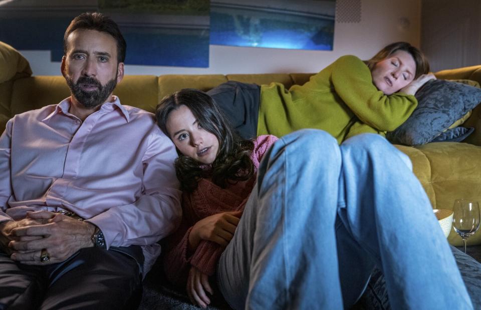 Nicolas Cage and Lily Sheen in The Unbearable Weight of Massive Talent