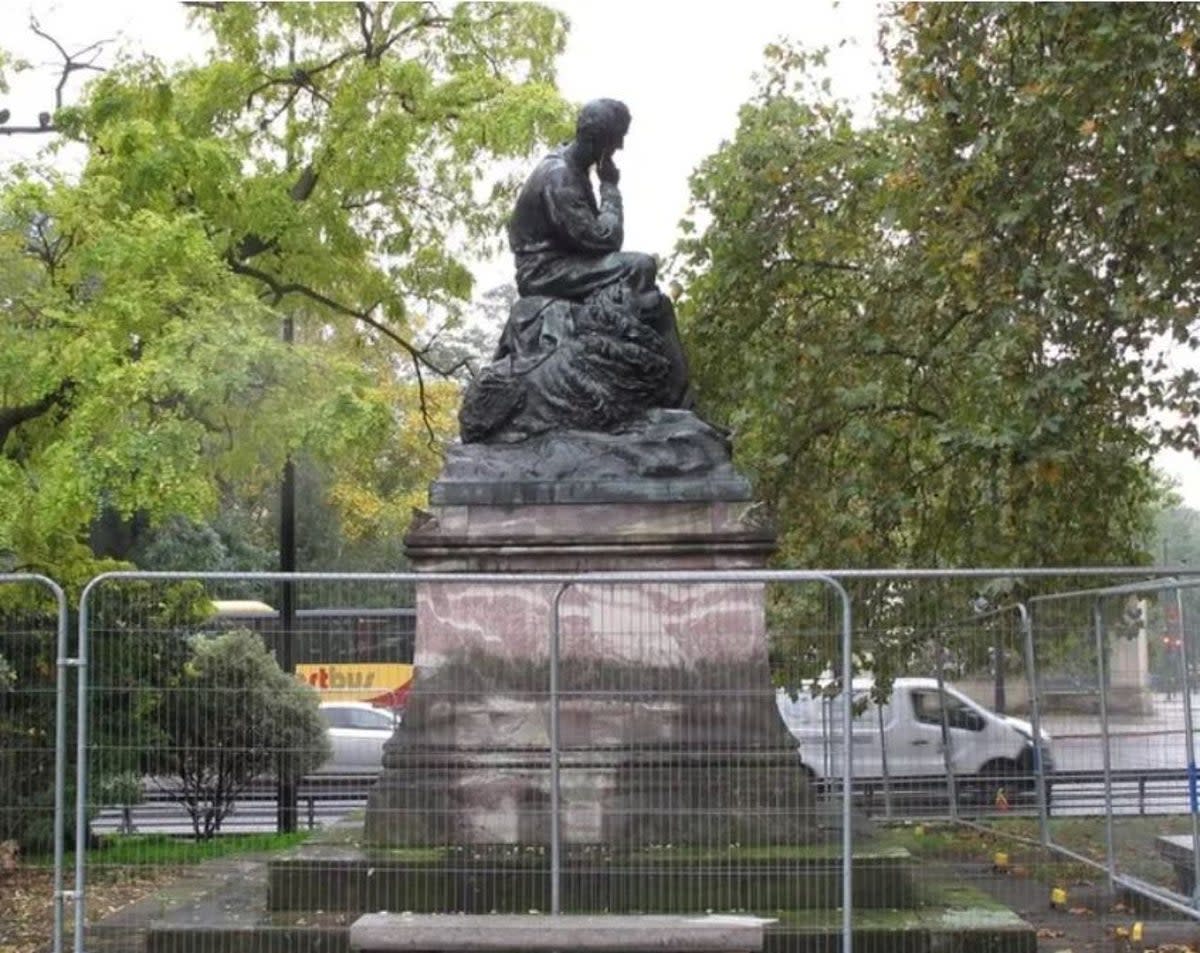 The statue of Lord Byron in Park Lane (Google Maps)