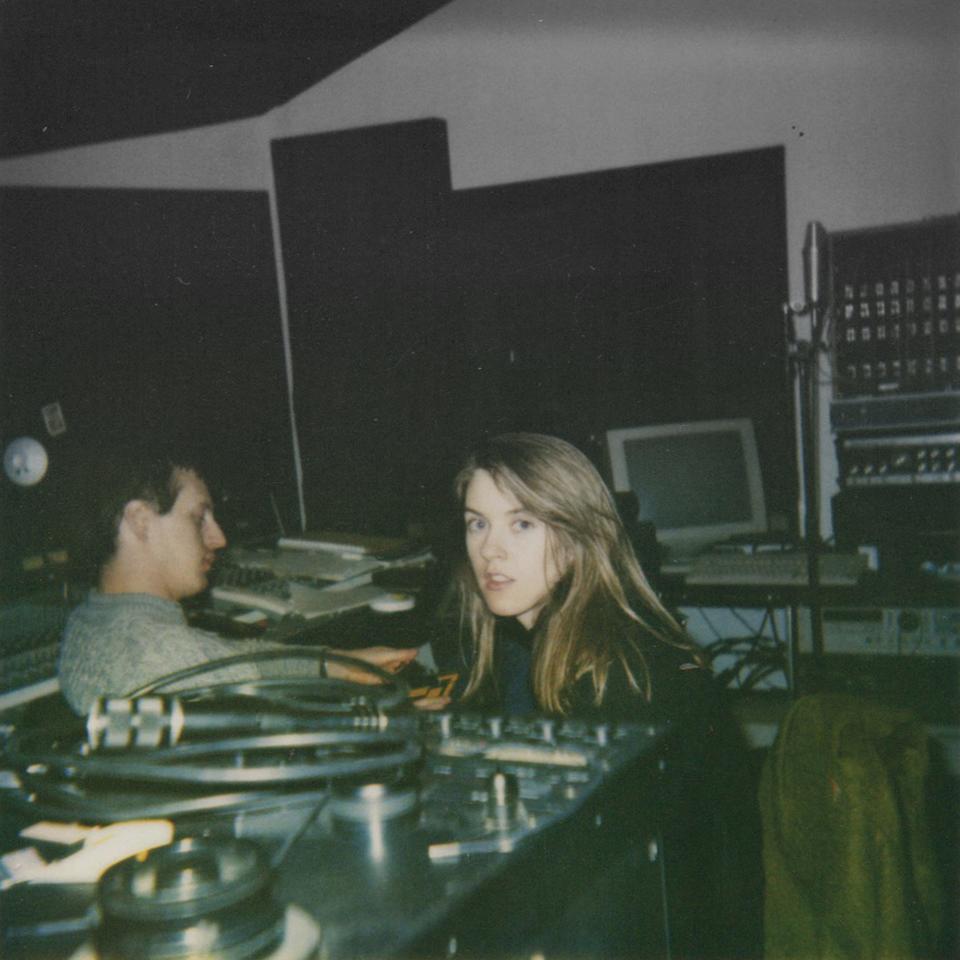 Liz Phair in the studio with producer Brad Wood, at left, during the making of her 1993 album "Exile In Guyville."