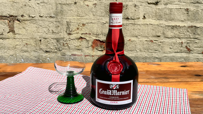 Grand Marnier and glass