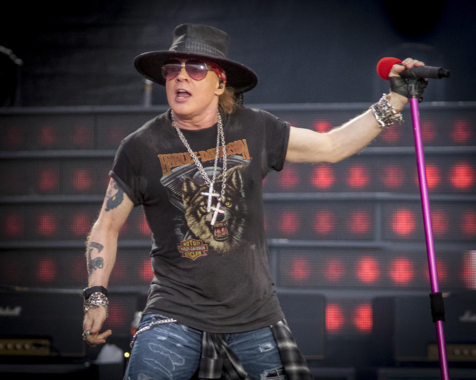 Axl Rose of Guns N’ Roses is not Team Trump. (Photo: Mark Horton/Getty Images)