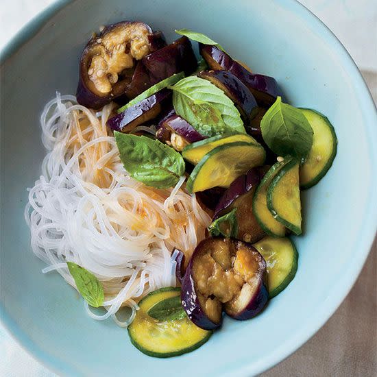 Eggplant Noodle Salad