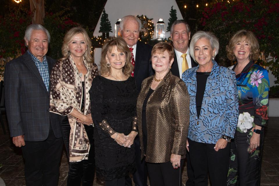 Bill Gray, Cindy Gray, Maudella Green, Harold Green, Brooke Koehler, Steve Furgal, Danelle Ryan and Anne Furgal attend the McCallum Theatre's annual gala on Dec. 6, 2023.