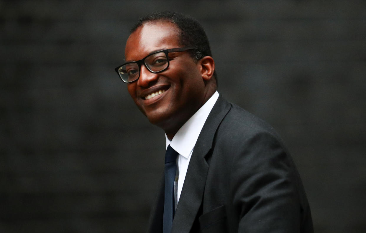 Britain's Minister of State for Business, Energy and Industrial Strategy Department Kwasi Kwarteng is seen outside Downing Street in London, Britain, September 4, 2019. REUTERS/Hannah McKay