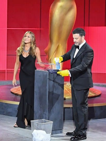 Jennifer Aniston y Jimmy Kimmel