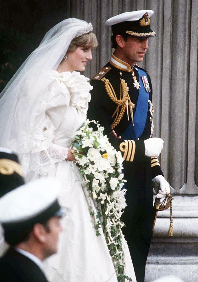 While the wedding seemed perfect, Diana was actually dealing with a few demons. Photo: Getty