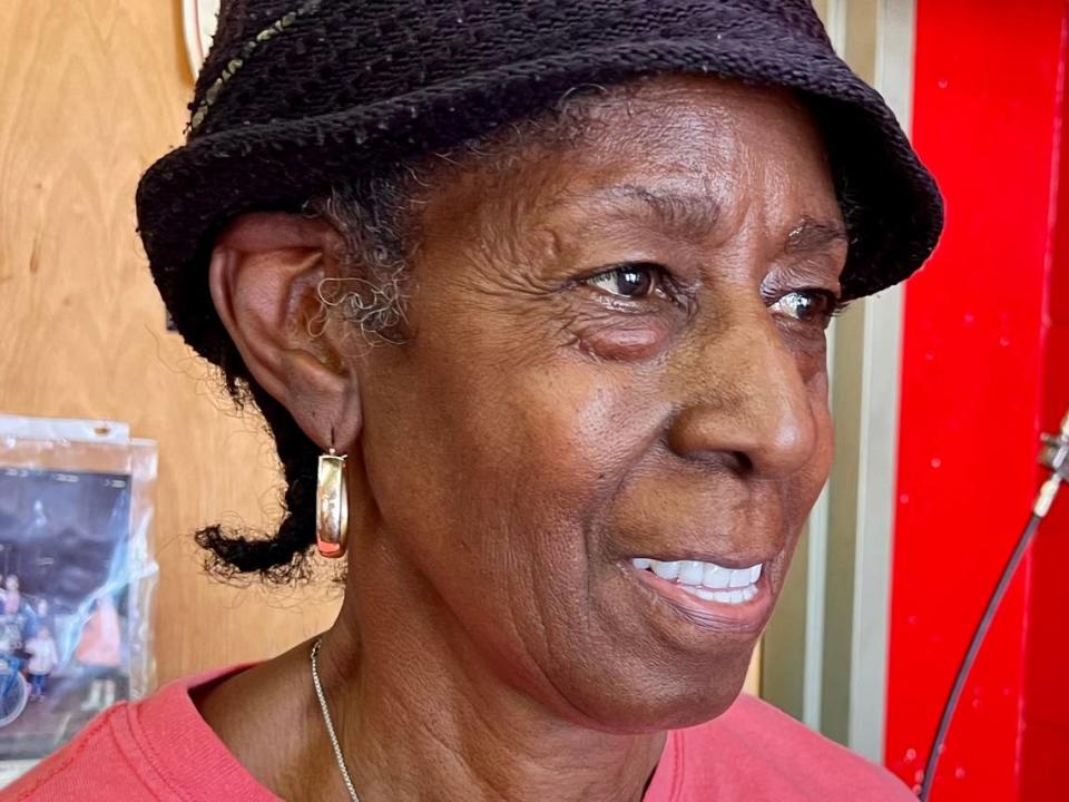 Ernestine “MaMa E” Edmond of MaMa E’s Bar-B-Que & Home Cooking, Aug. 2, 2023.