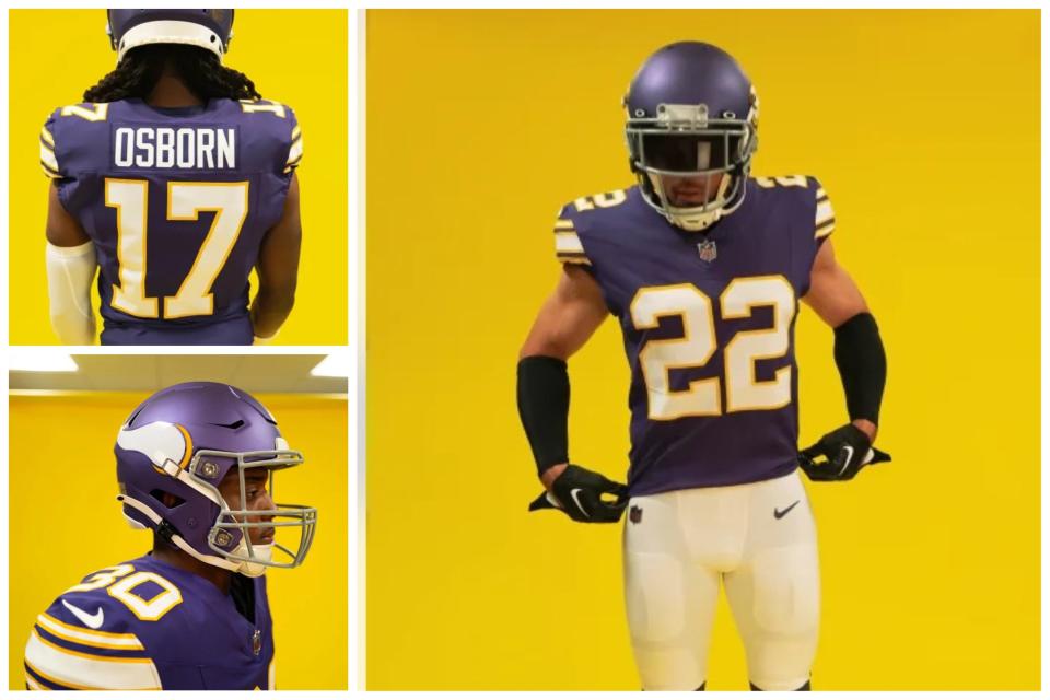 Minnesota Vikings "classic" uniform.