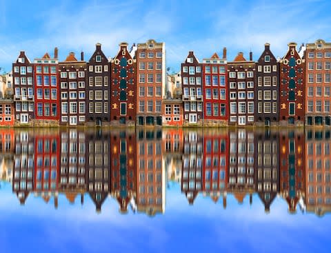 "Amsterdam is even more beautiful from the water" - Credit: getty