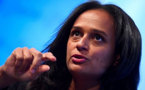 Isabel dos Santos has denied wrongdoing  - Credit: REUTERS/Toby Melville/File Photo