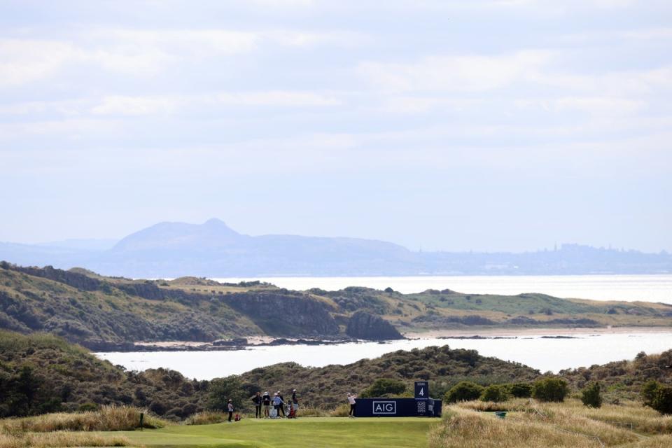 A view of the fourth tee during a practice round at the AIG Women’s Open at Muirfield (Getty)