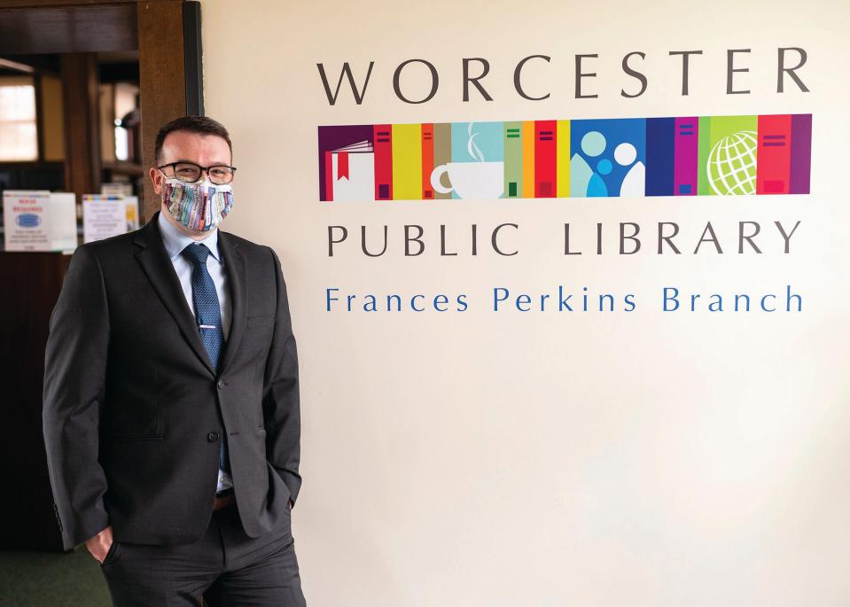Jason L. Homer, executive director of the Worcester Public Library, in a file photo.